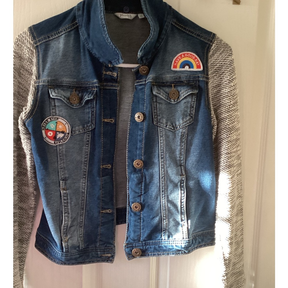 Mudd Denim/ sweater mix jacket size 16